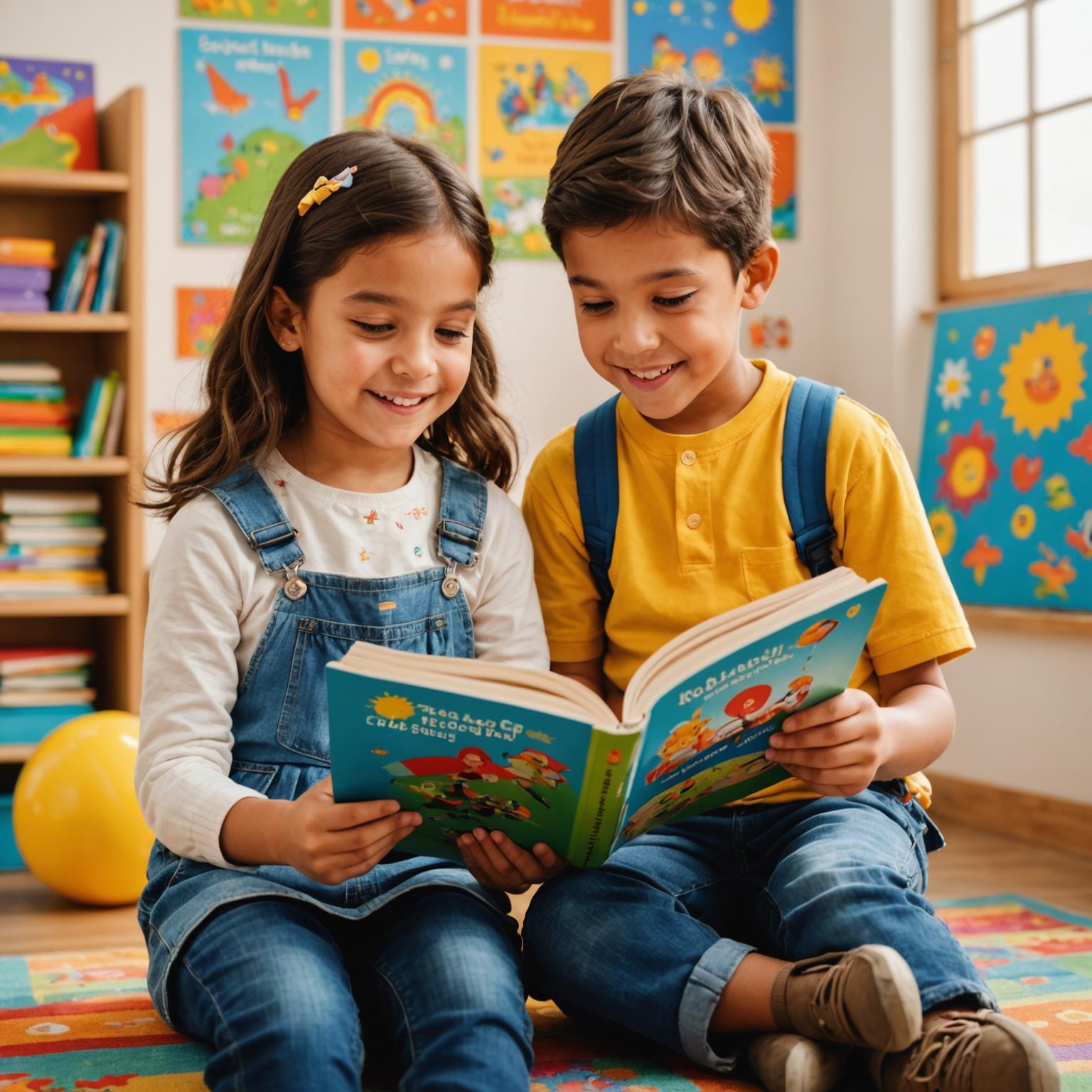 Children engaged in bilingual education activities